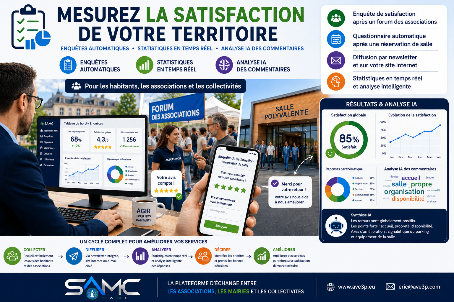 SAMC : le module d'enquête intelligent au service des collectivités et des associations