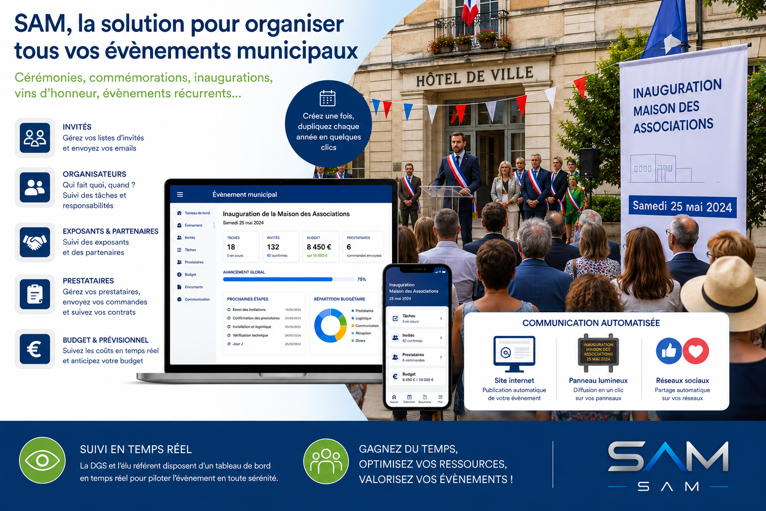 SAMC : la solution pour organiser efficacement les évènements municipaux
