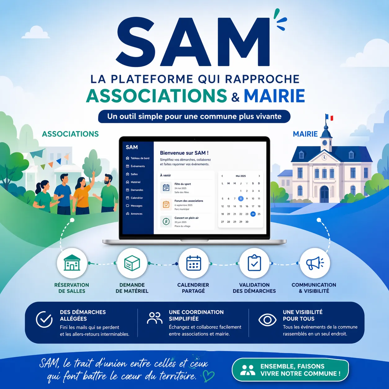 SAMC, la plateforme qui rapproche associations et mairie